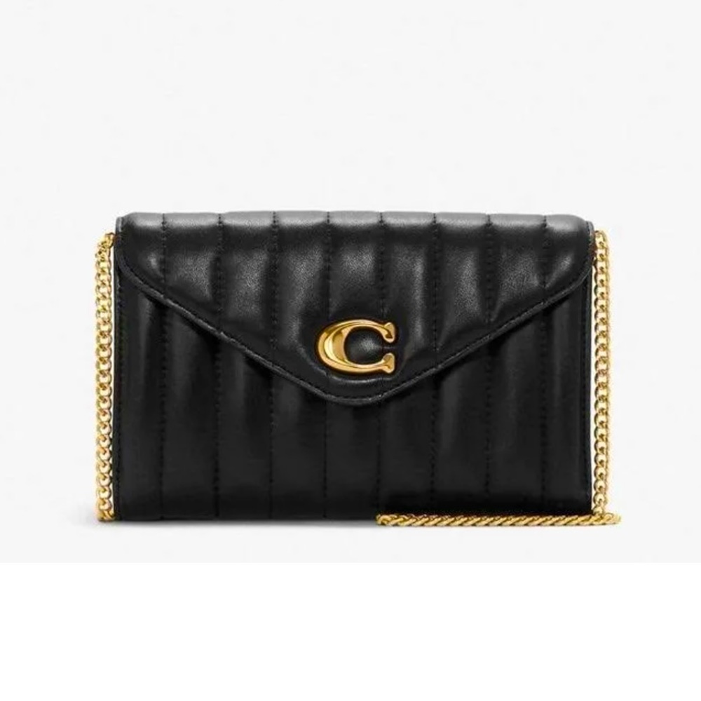 Coach Tammie clutch crossbody with puffy linear quilting
